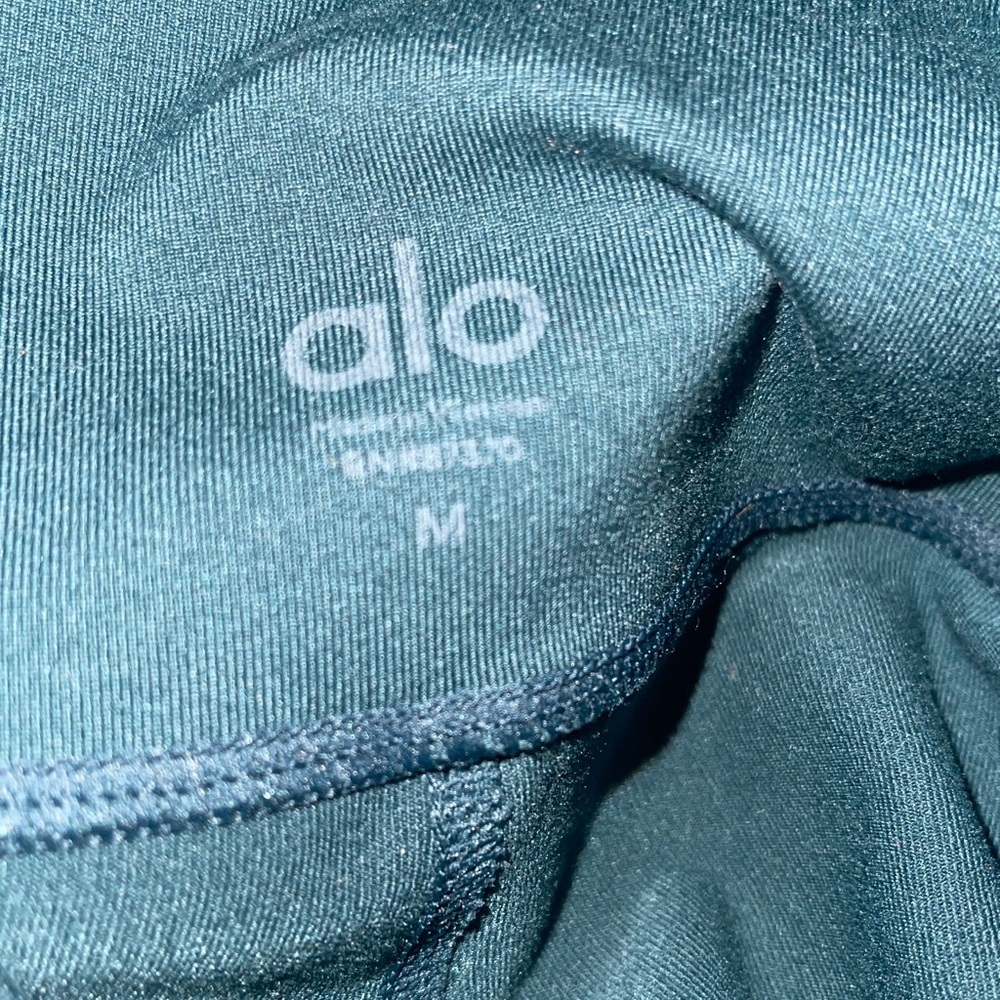 ALO Yoga Women's Midnight Green Leggings Size Medium - Picture 4 of 6